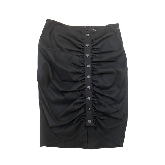 NEW SAMUEL DONG pencil skirt with snaps in black - Picture 1 of 2